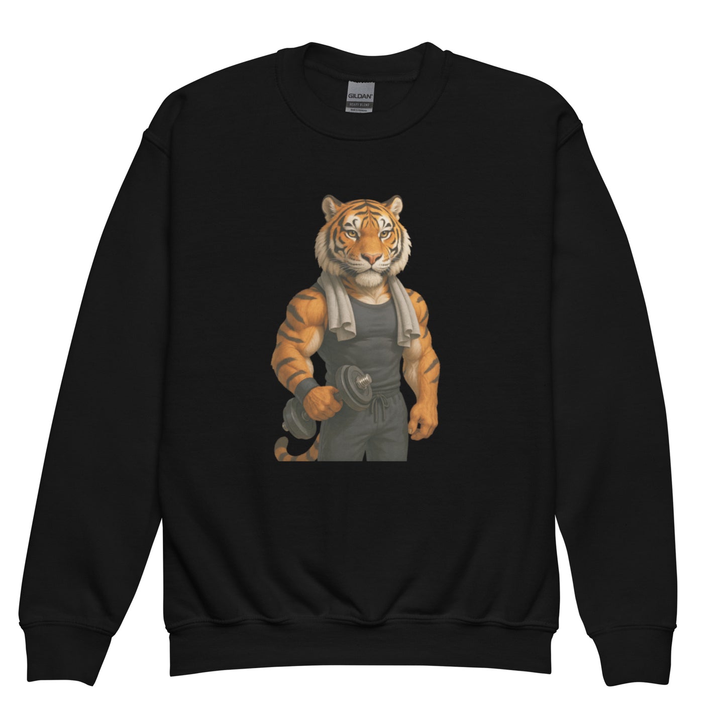 Black Artistic Sweatshirt — Black sweatshirt with original art design, perfect for stylish comfort.