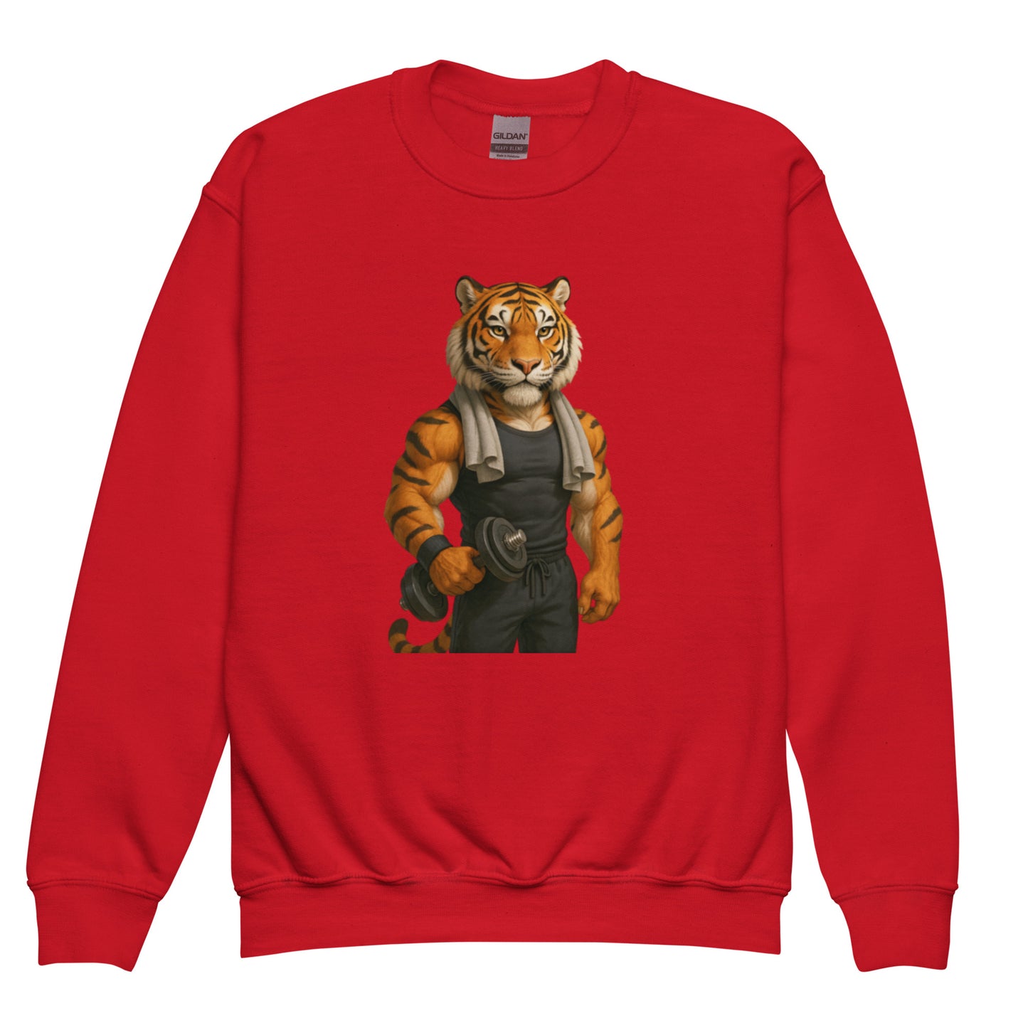 Colorful Print Sweatshirt — Vibrant sweatshirt with colorful artistic print, creative streetwear.