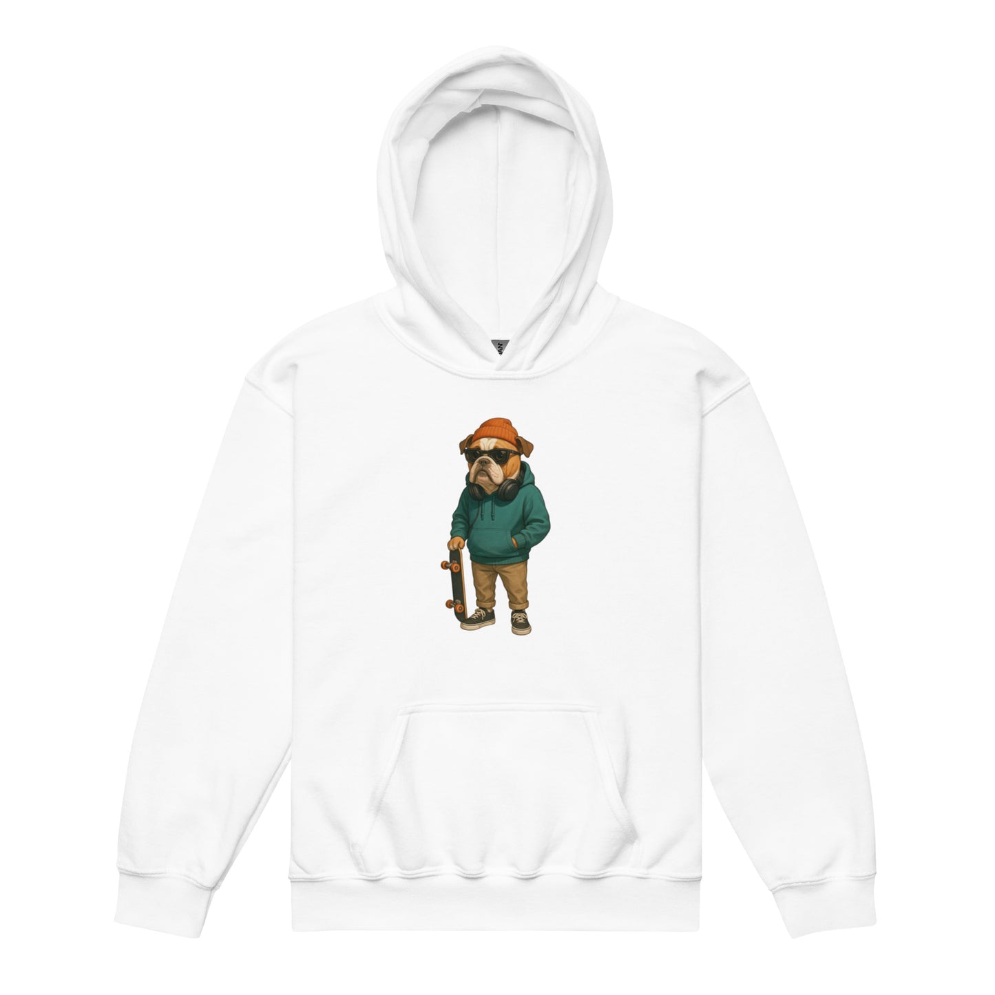White Minimalist Hoodie — White minimalist hoodie with unique designer artwork for everyday fashion