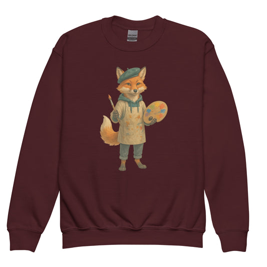 Colorful Print Sweatshirt — Vibrant sweatshirt with colorful artistic print, creative streetwear.