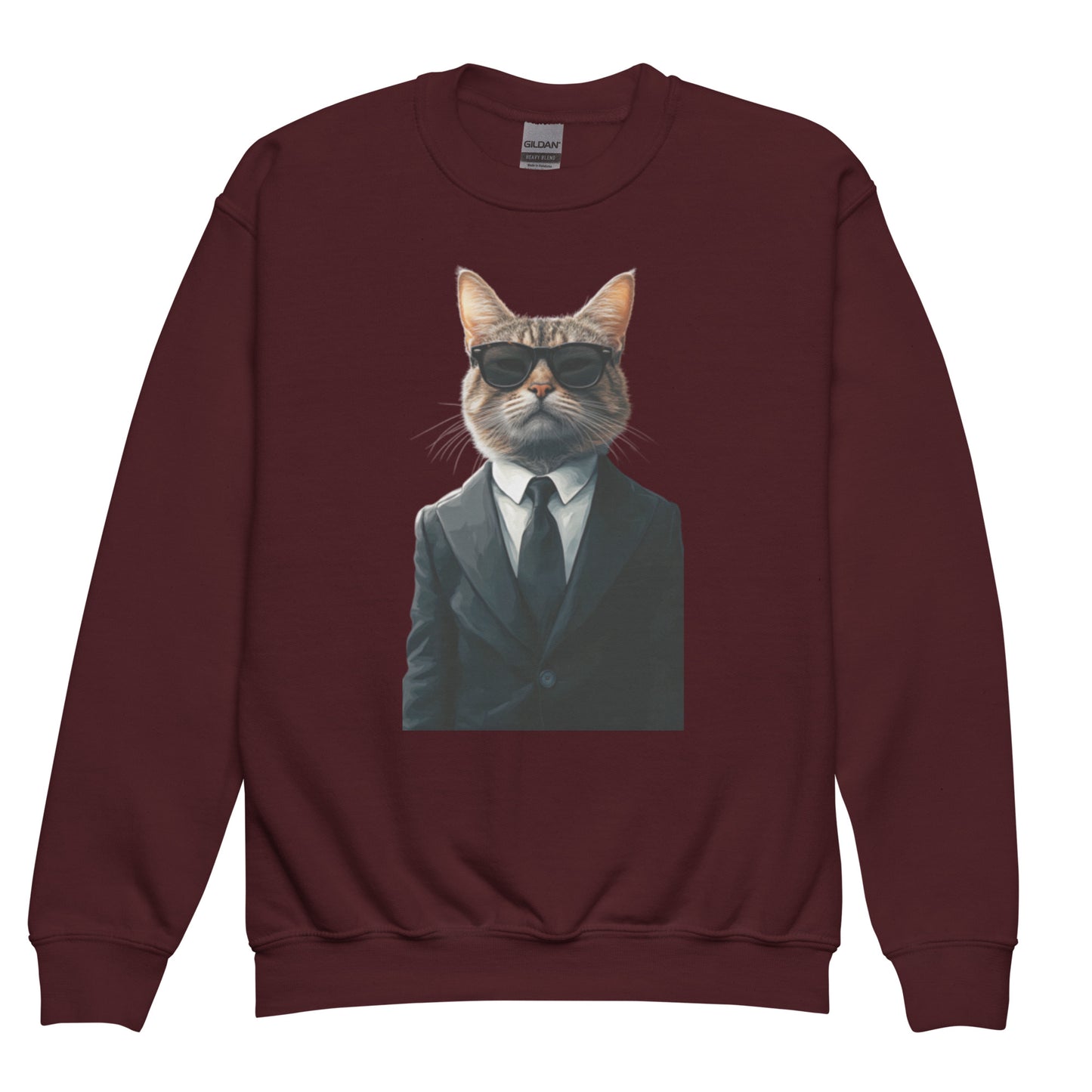 Colorful Print Sweatshirt — Vibrant sweatshirt with colorful artistic print, creative streetwear.