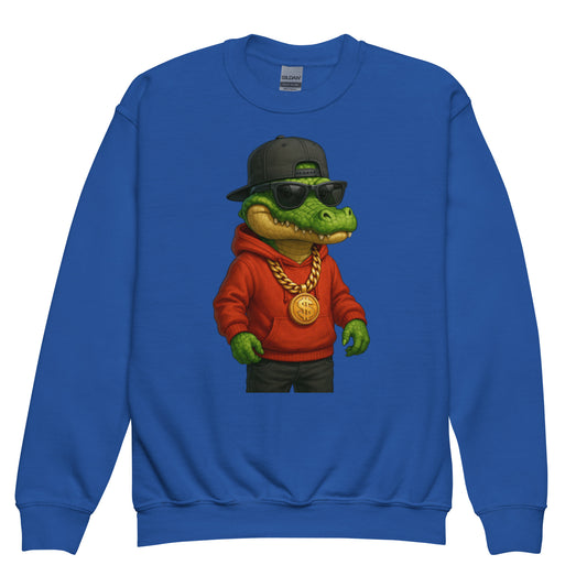 Colorful Print Sweatshirt — Vibrant sweatshirt with colorful artistic print, creative streetwear.