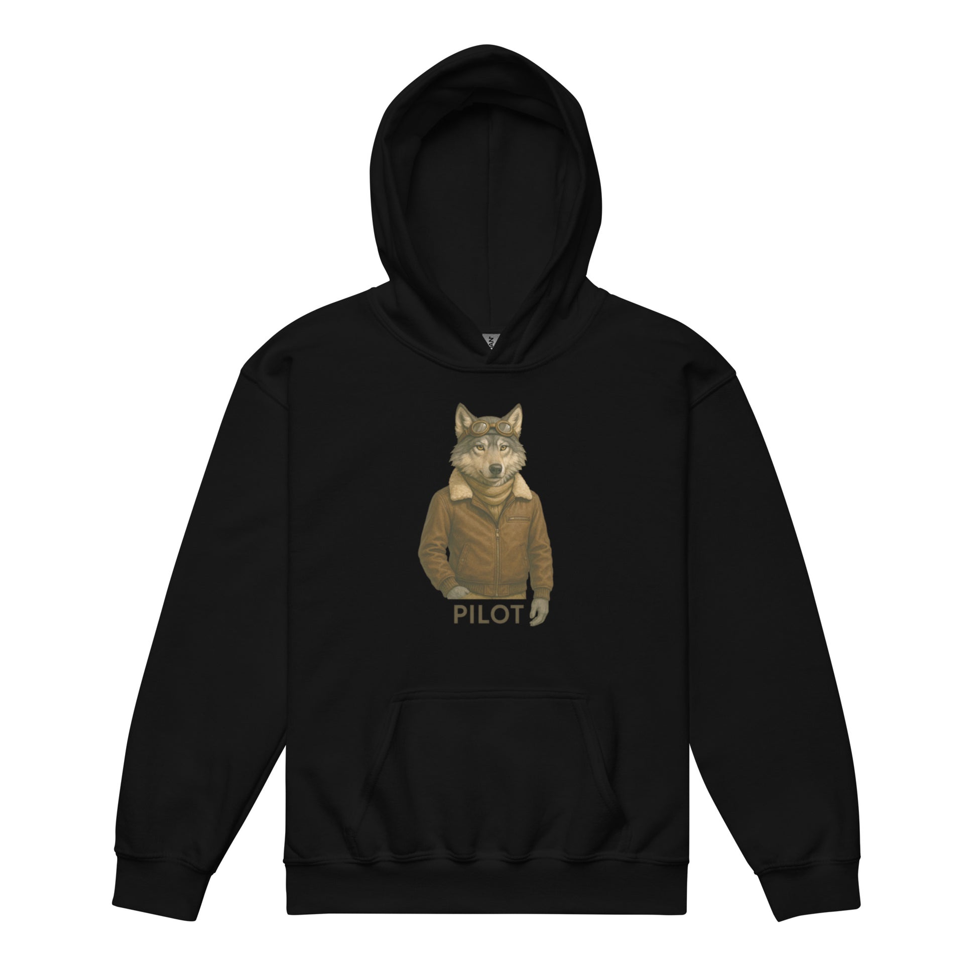 Black Artistic Hoodie — Black hoodie with original artistic design, perfect for creative style lovers.