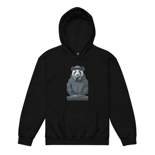 Black Artistic Hoodie — Black hoodie with original artistic design, perfect for creative style lovers