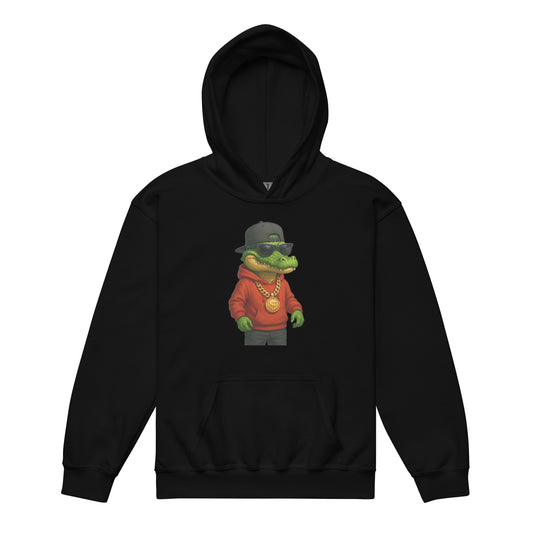 Black Artistic Hoodie - Black hoodie with original artistic design, perfect for creative style lovers