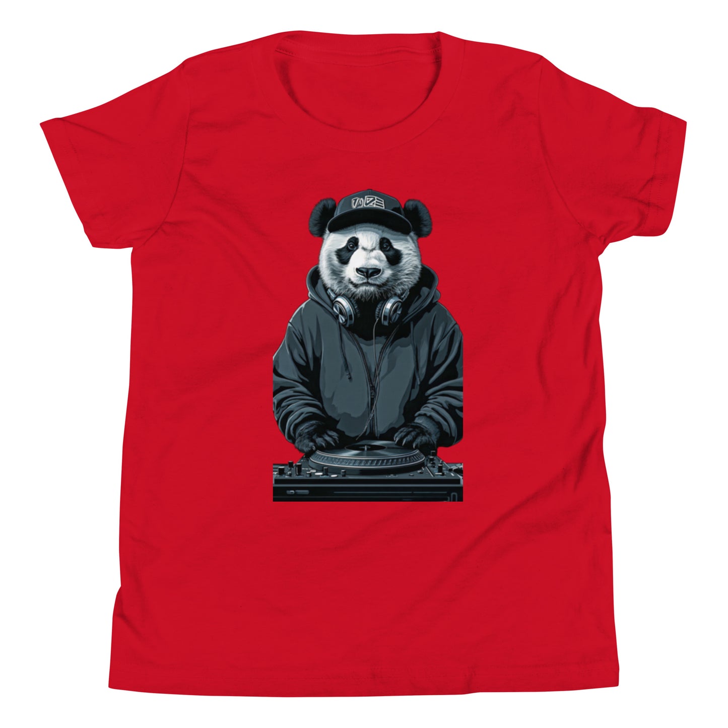 Colorful Print T-shirt — Vibrant t-shirt with colorful hand-drawn illustrations, bold fashion statement.